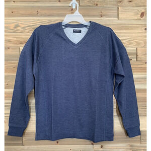 JOHN MORGAN SPORTSWEAR Long Sleeve Pullover V-Neck Shirt Sweatshirt Men's Sz M